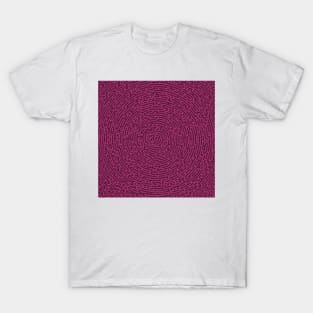 Circular Spiral Turing Pattern (Purple Pink) T-Shirt